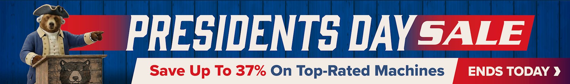 Banner for 02-23 Presidents Day Ends Today