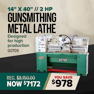 Banner for 11-12 G0709 Gunsmithing Lathe