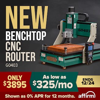 Banner for 11-20 NEW G0403 Benchtop CNC