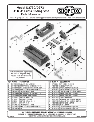 Part Diagram for D2731