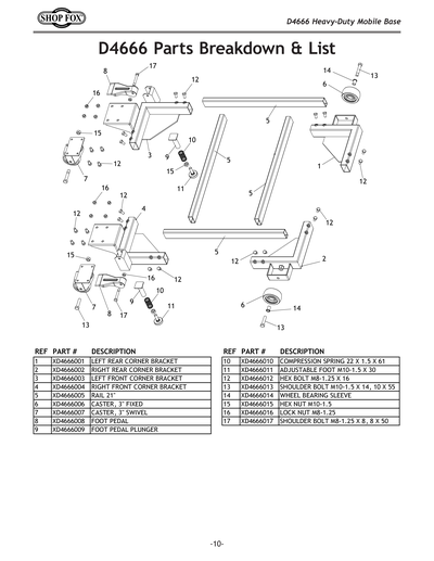 Part Diagram for D4666