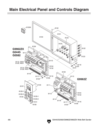 Parts for G0445 24