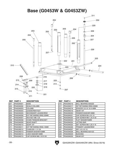 Part Diagram for G0453ZW