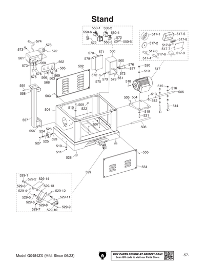 Part Diagram for G0454ZX