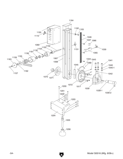 Part Diagram for G0516