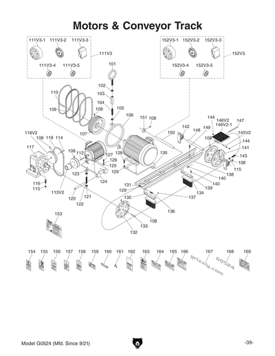 Part Diagram for G0524