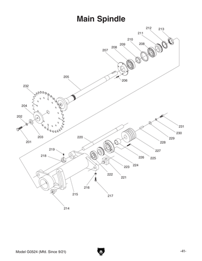 Part Diagram for G0524