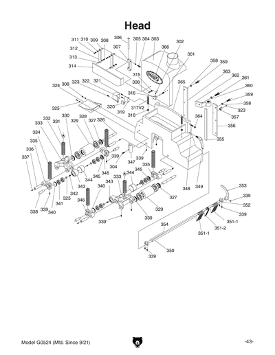 Part Diagram for G0524