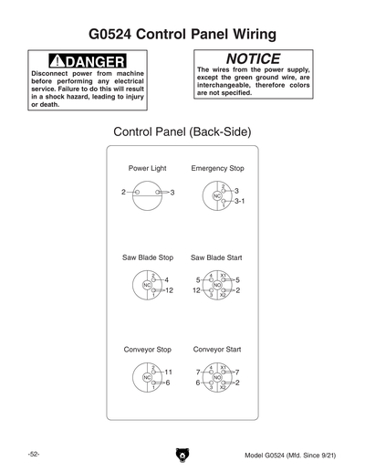 Part Diagram for G0524