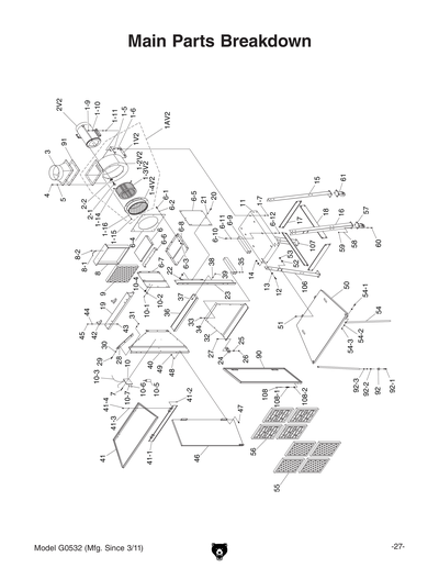 Part Diagram for G0532