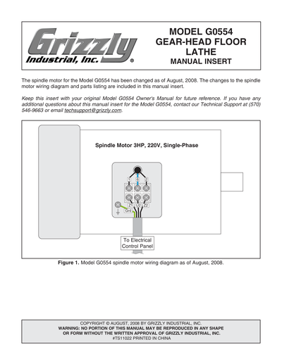 Part Diagram for G0554