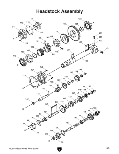 Part Diagram for G0554
