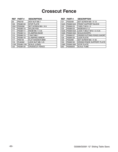 Part Diagram for G0588