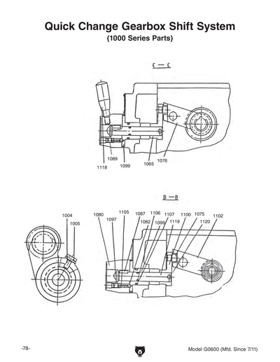 Part Diagram for G0600