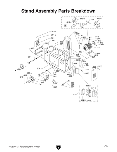 Part Diagram for G0609