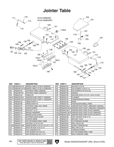 Part Diagram for G0634Z