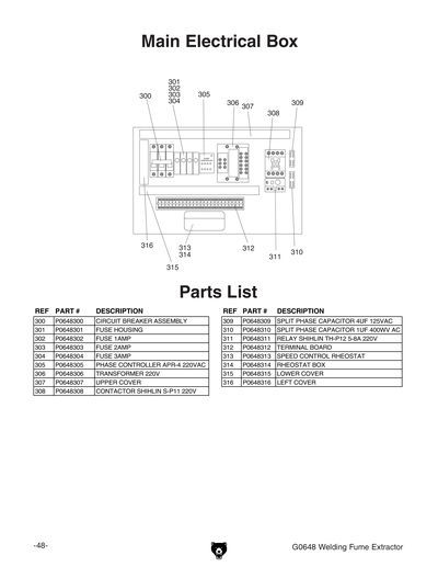 Part Diagram for G0648