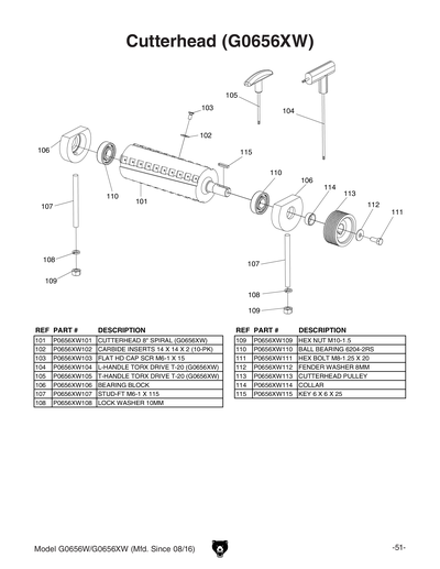 Part Diagram for G0656W