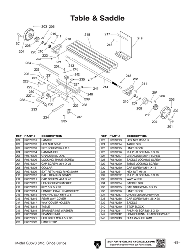 Part Diagram for G0678