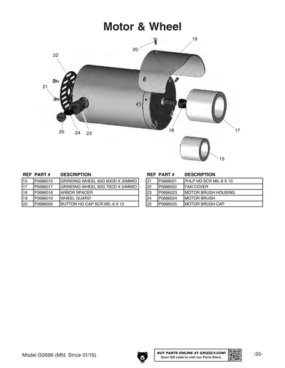 Part Diagram for G0686