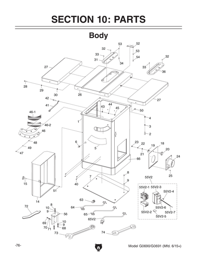 Parts for 10