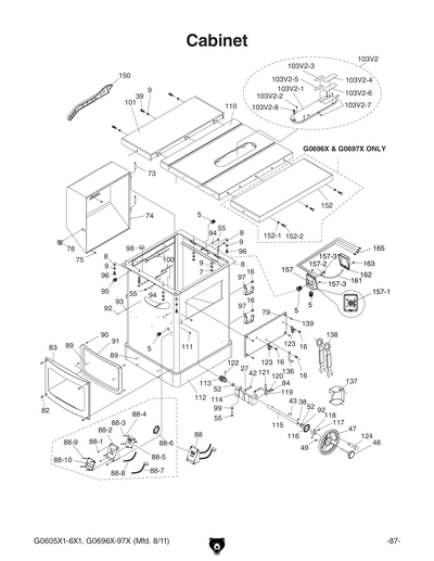Part Diagram for G0697X