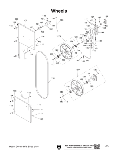 Part Diagram for G0701