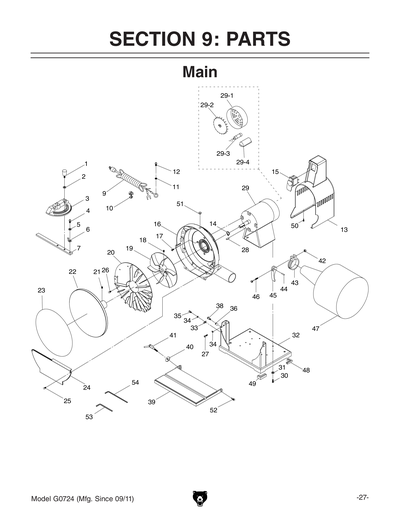 Part Diagram for G0724