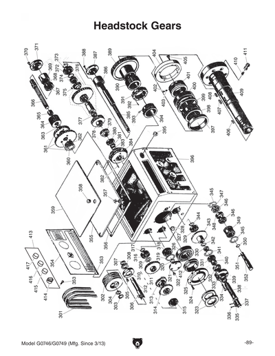 Part Diagram for G0746