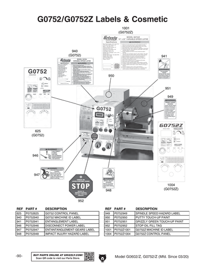 Part Diagram for G0752Z