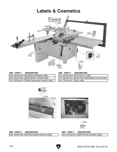 Part Diagram for G0764