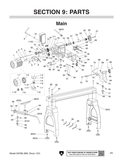 Part Diagram for G0766
