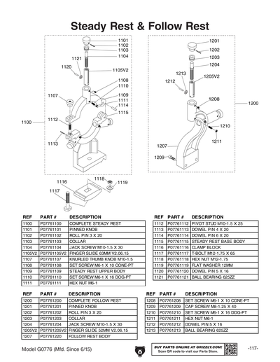 Part Diagram for G0776