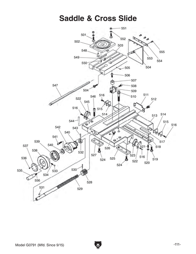 Part Diagram for G0791
