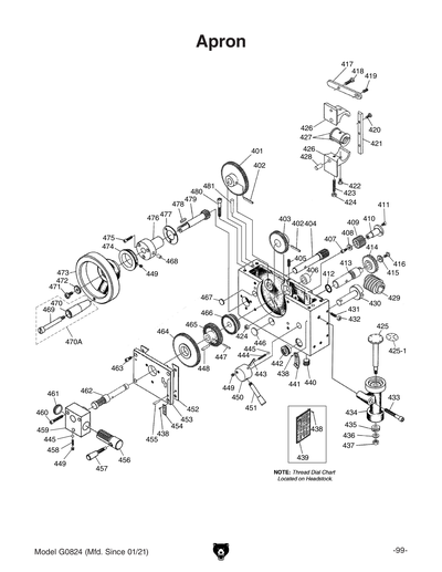 Part Diagram for G0824