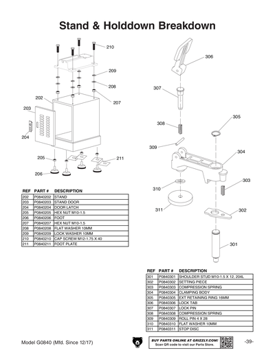 Part Diagram for G0840