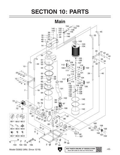 Part Diagram for G0852