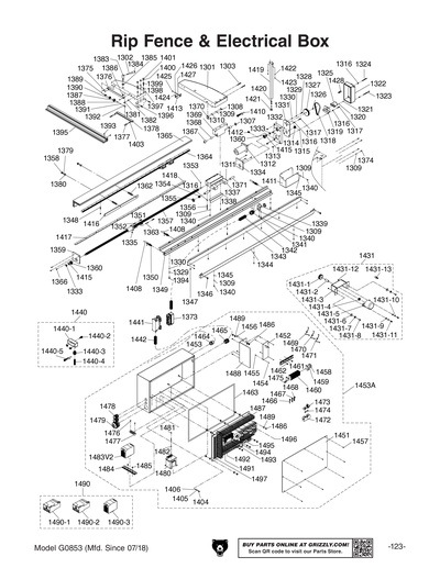 Part Diagram for G0853