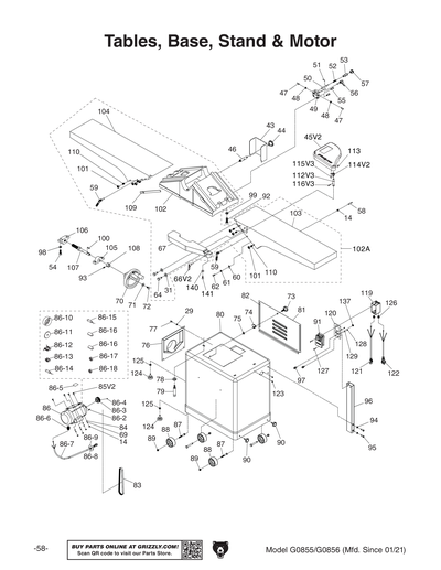 Part Diagram for G0856