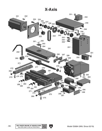Part Diagram for G0884