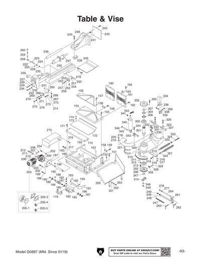 Part Diagram for G0887