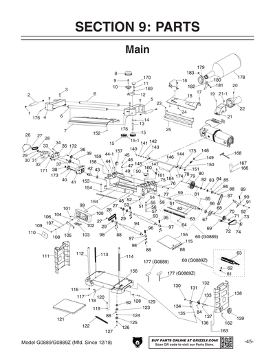 Part Diagram for G0889