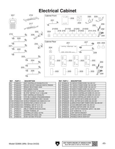 Part Diagram for G0895