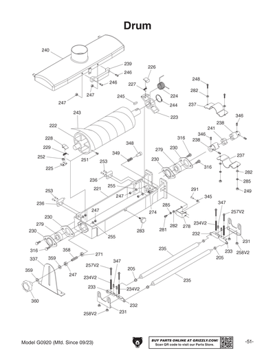 Part Diagram for G0920