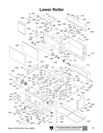 Part Diagram for G0936