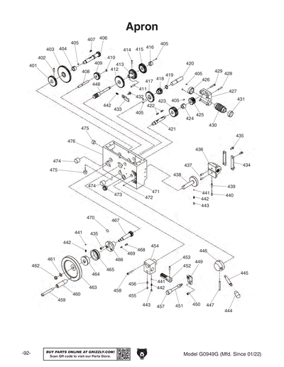 Part Diagram for G0949G