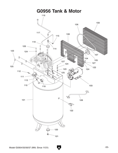 Part Diagram for G0956