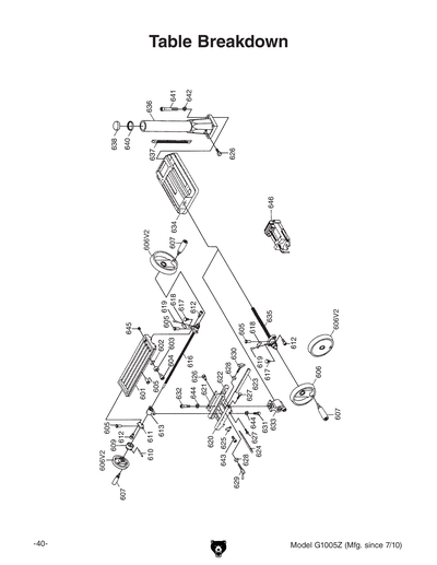 Part Diagram for G1005Z