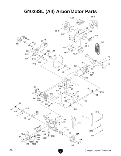 Part Diagram for G1023SL