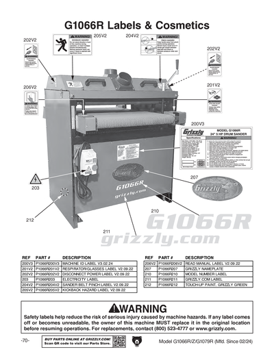 Part Diagram for G1066R